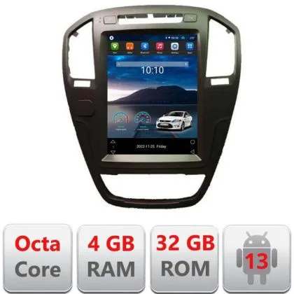 Navigatie tip Tesla Opel Insignia 2009-2013 radio gps internet 8Core 4G carplay android auto 4+32 kit-tesla-114+EDT-E4 | Ambient Garage