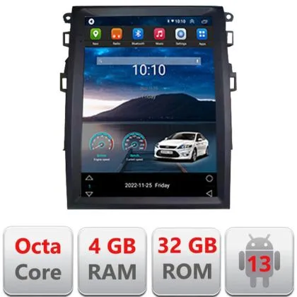 Navigatie tip Tesla Ford Mondeo 4 radio gps internet 8Core 4G carplay android auto 4+32 kit-tesla-377+EDT-E420 | Ambient Garage