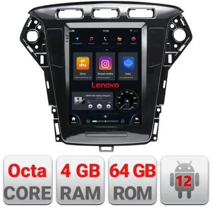 Navigatie tip Tesla Ford Mondeo 2010-2013 radio gps internet 8Core 4G carplay android dsp 4+64 kit-tesla-mondeo | Ambient Garage