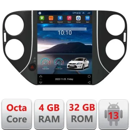Navigatie tip Tesla VW Tiguan 2007-2012 radio gps internet 8Core 4G carplay android auto 4+32 kit-tesla-tiguan-10+EDT- | Ambient Garage