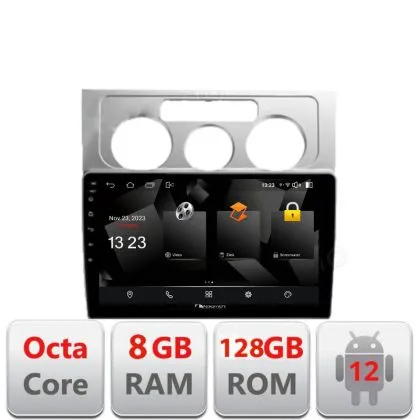 Navigatie VW Touran 2003-2010 5960Pro-TOURAN1 Android Octa Core Qualcomm 2K Qled 8+128 DTS DSP 360 4G Optical | Ambient Garage