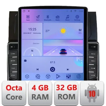 Navigatie VW Touran 2003-2009 clima automata H-touran2 ecran tip TESLA 9.7" cu Android Radio Bluetooth Internet GPS WI | Ambient Garage