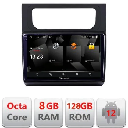 Navigatie VW Touran 2010-2016 5960Pro-touran3 Android Octa Core Qualcomm 2K Qled 8+128 DTS DSP 360 4G Optical | Ambient Garage