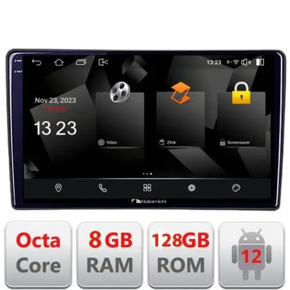 Navigatie Ford Transit 2019- varianta radio cd simplu Android Octa Core Qualcomm 2K Qled 8+128 DTS DSP 360 4G Optical | Ambient Garage