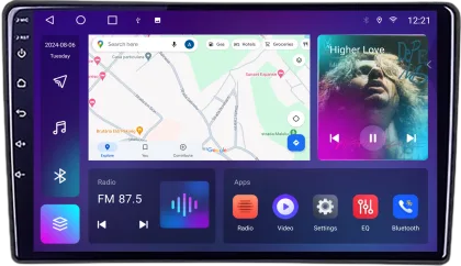 Navigatie Ford Transit 2019- varianta ecran de fabrica Android Ecran QLED octa core 4+64 carplay android auto KIT-transit-2019-b+EDT-E309V3 | Ambient Garag
