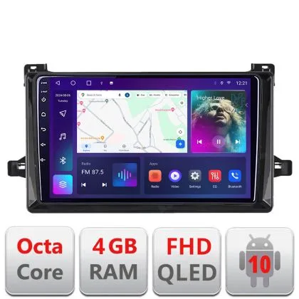 Navigatie Toyota Prius dupa 2015 B-TY50 Android Ecran QLED octa core 4+64 carplay android auto KIT-TY50+EDT-E309V3 | Ambient Garage