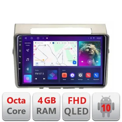 Navigatie Toyota Verso intre anii 2004-2009 Android Ecran QLED octa core 4+64 carplay android auto KIT-VERSO-2004+EDT-E309V3 | Ambient Garage