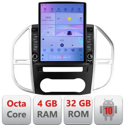 Navigatie Mercedes Vito w447 2016- Android radio gps internet Octa Core 4+64 LTE Kit-w447+EDT-E710 | Ambient Garage