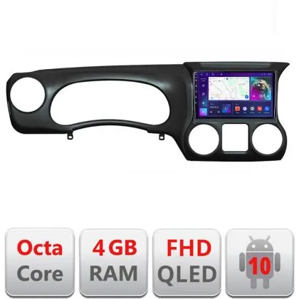 Navigatie Jeep Wrangler 2011-2014 B-WR Android Ecran QLED octa core 4+64 carplay android auto KIT-WR+EDT-E310V3 | Ambient Garage