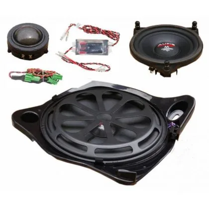 KIT  Sistem component Dedicat Mercedes Clasa C W205 m-fit  150W pe 3 căi Audio System German Sound | Ambient Garage