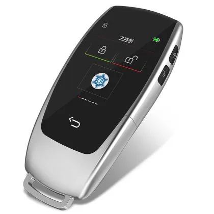 Cheie smart Mercedes-Benz cu touchscreen keyless entry argintiu 900 | Ambient Garage