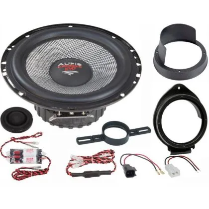 KIT Sistem component Dedicat Opel Astra K EVO2 x-fit  6.5" 165mm 110W pe 2 căi Crossover plug'n'play  Audio System German Sound | Ambient Garage